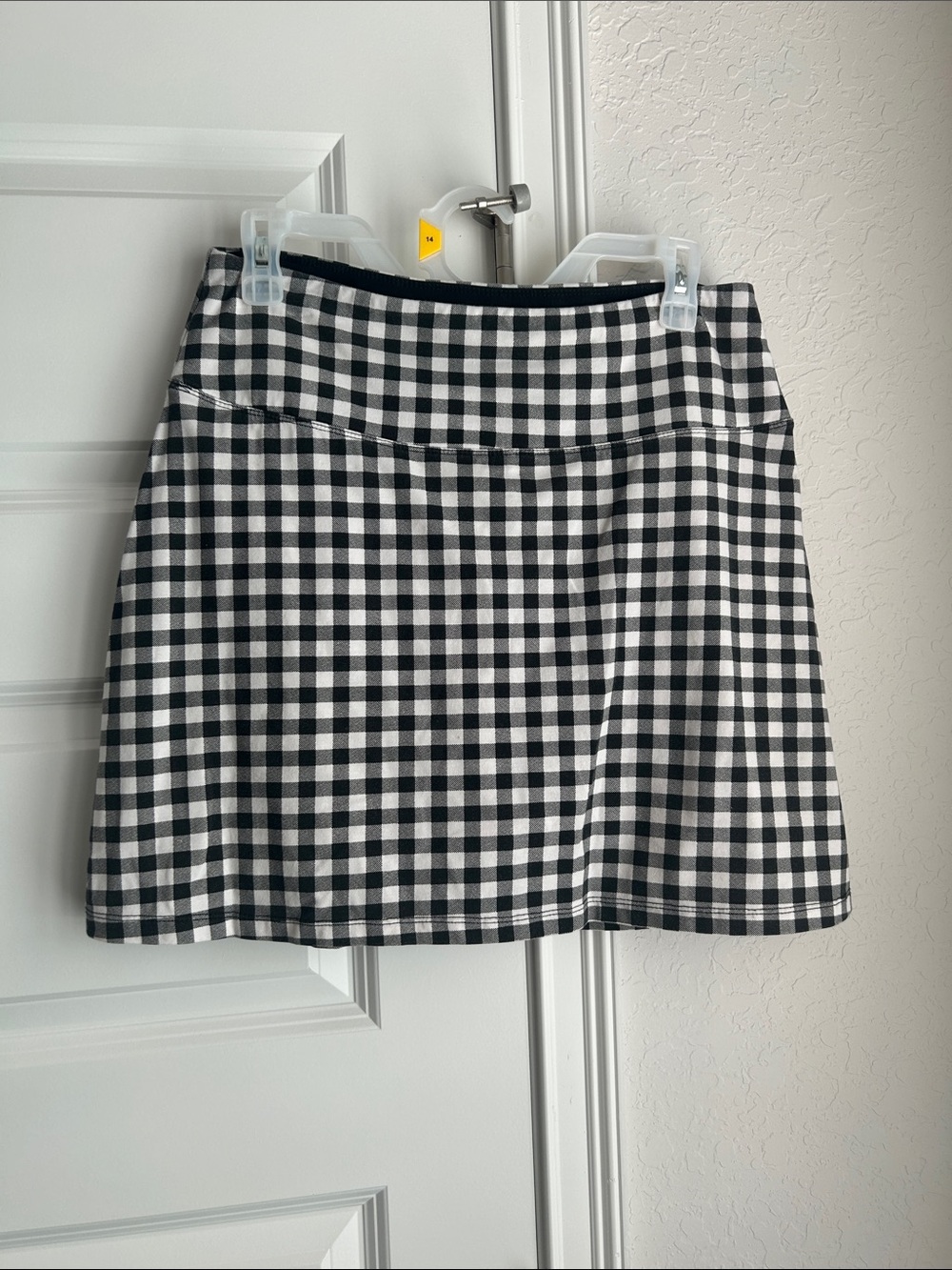 Black & White Gingham skort